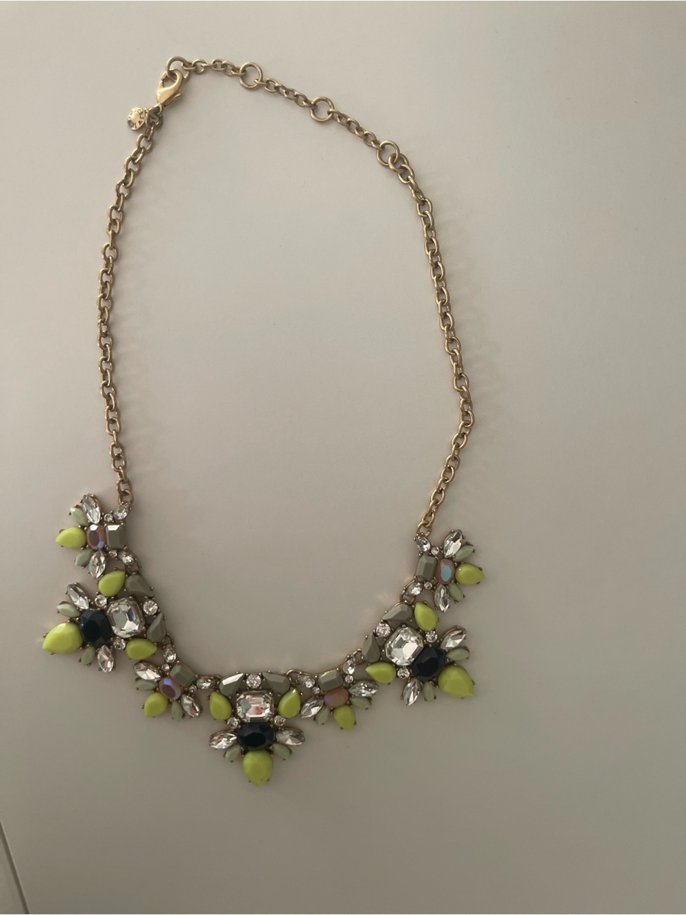 J.Crew Multi-Color Rhinestone Crystal Statement Necklace